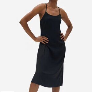 Everlane The Japanese GoWeave Cross-Back Slip Dress Sz 4